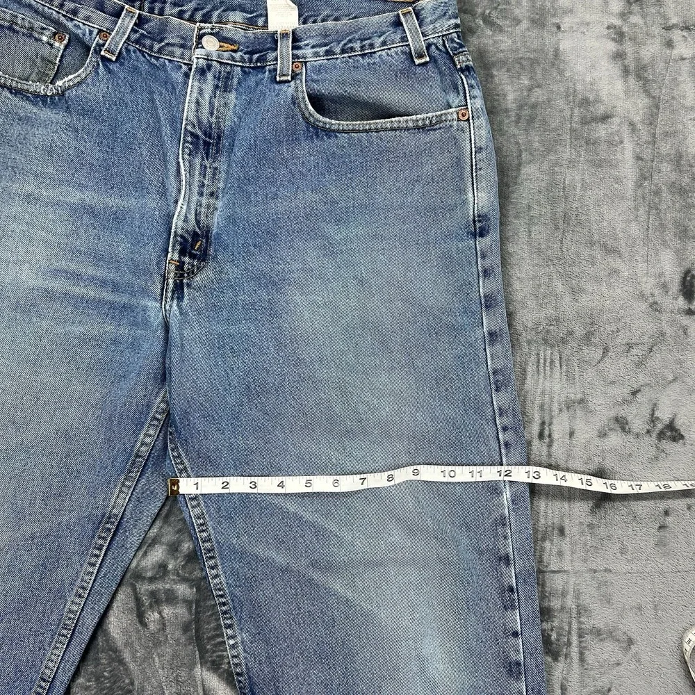 VTG 1999 Levi's 550 Relaxed Fit Baggy 38X30 Actual 36X30 Blue Jeans 90s Y2K‎